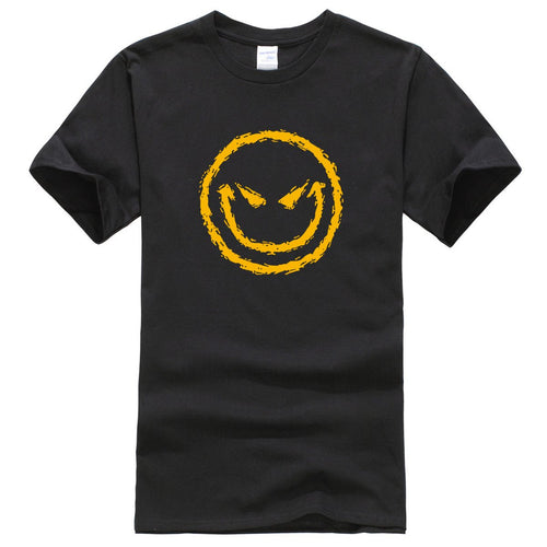 Lasting Charm Men's Sport T-shirt Evil Smiley Face